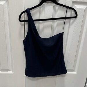 Hollister Navy One-Shoulder Camisole